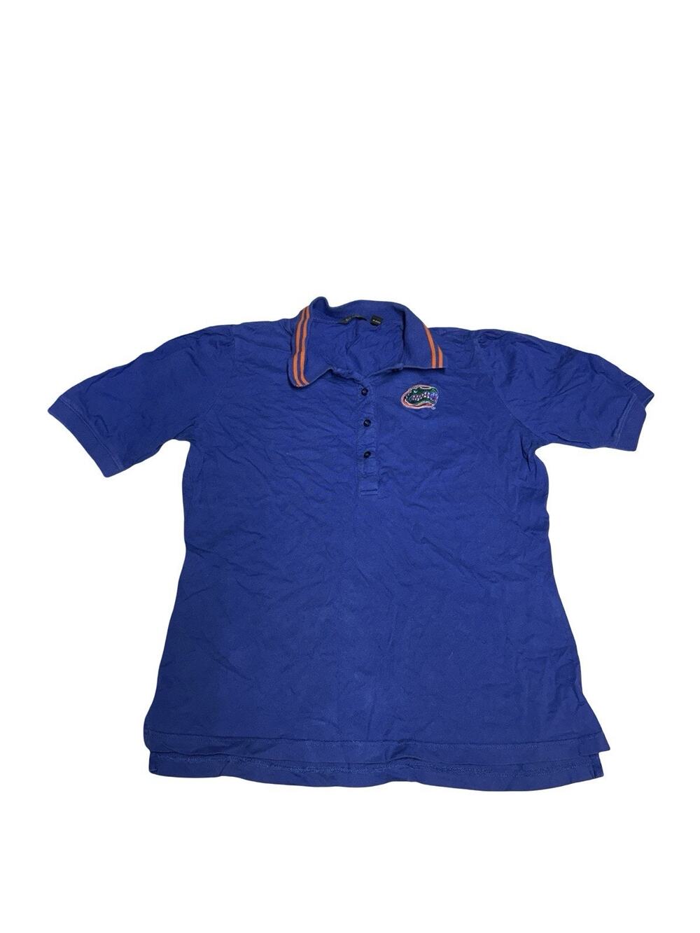Florida Gators Touch Women’s Polo Shirt Blue Orange Logo Size XXL